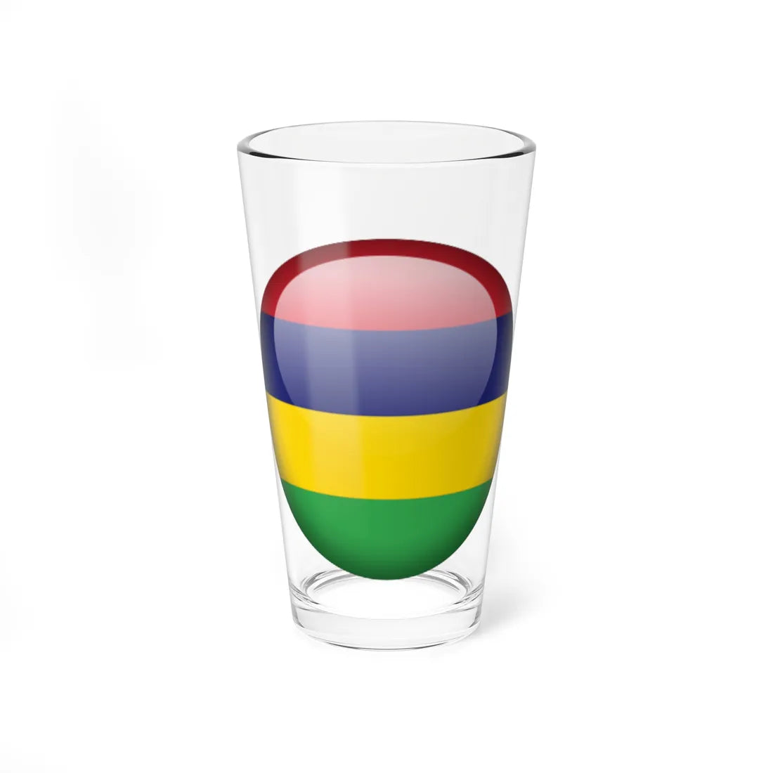 Flag orb Mauritius (Mauritius) Pint Glass 16oz 16oz - Go Mug Yourself