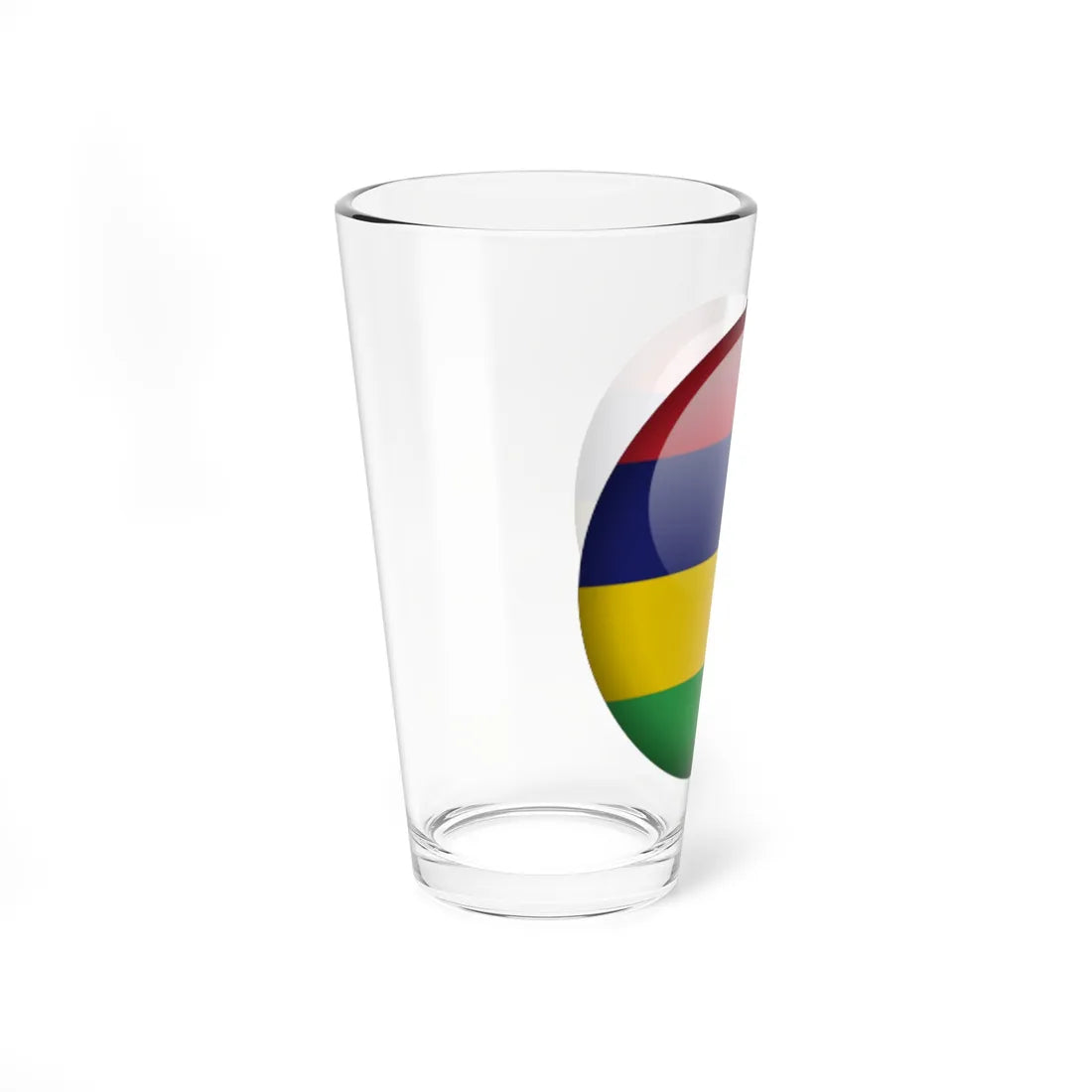 Flag orb Mauritius (Mauritius) Pint Glass 16oz - Go Mug Yourself