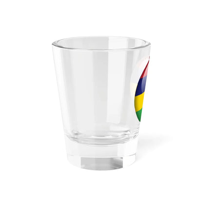 Flag orb Mauritius (Mauritius) Shot Glass 1.5oz - Go Mug Yourself