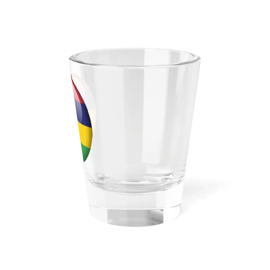 Flag orb Mauritius (Mauritius) Shot Glass 1.5oz - Go Mug Yourself