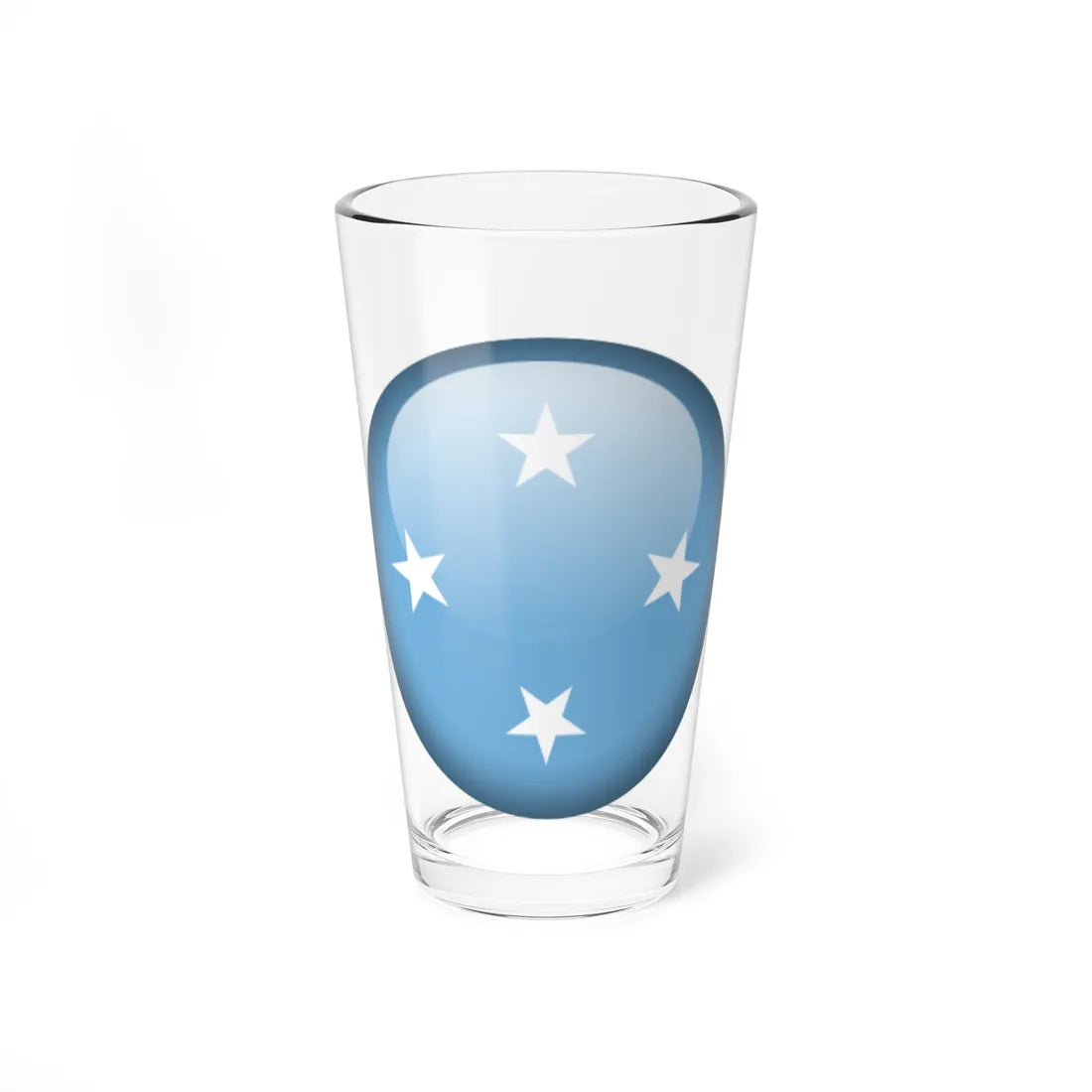 Flag orb Micronesia (Micronesia) Pint Glass 16oz 16oz - Go Mug Yourself