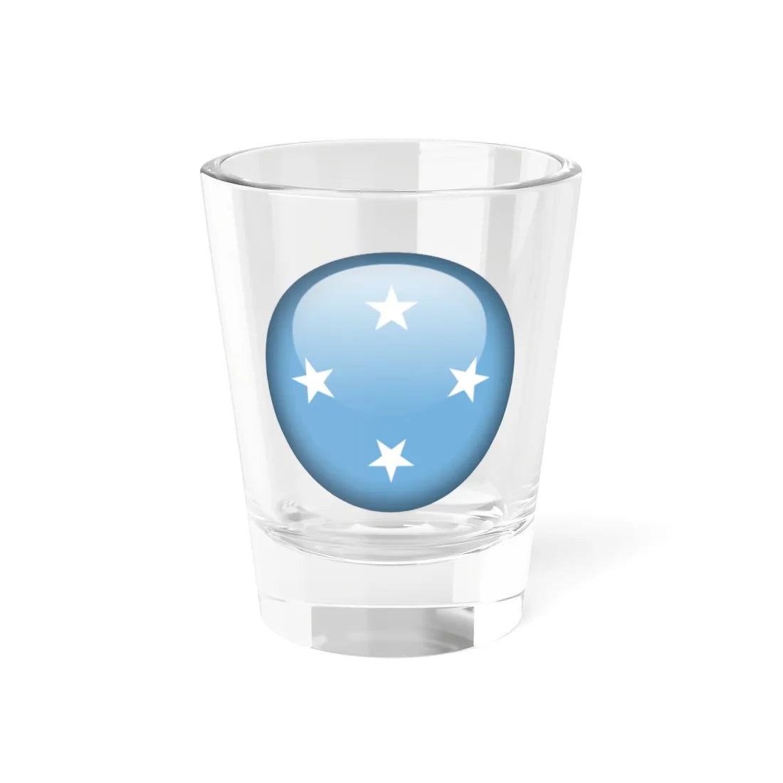 Flag orb Micronesia (Micronesia) Shot Glass 1.5oz 1.5oz - Go Mug Yourself