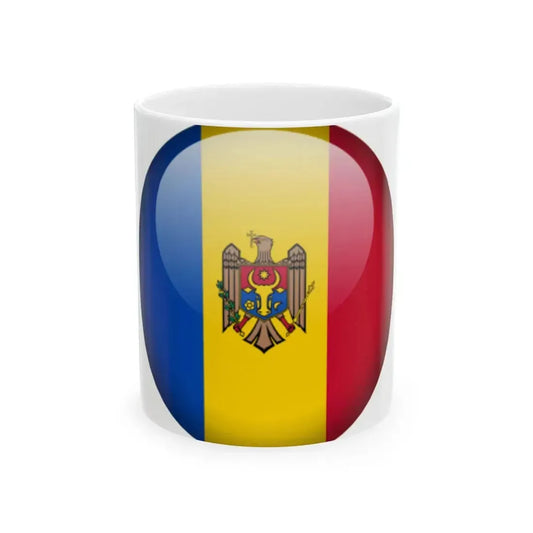 Flag orb Moldova (Moldova) White Coffee Mug 11oz - Go Mug Yourself