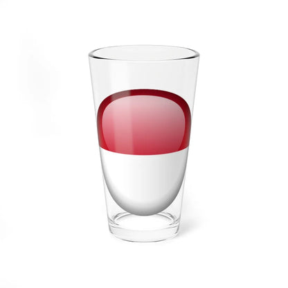 Flag orb Monaco (Monaco) Pint Glass 16oz 16oz - Go Mug Yourself