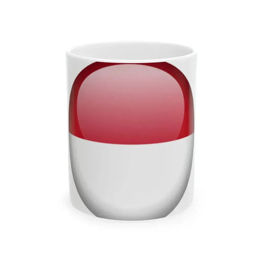 Flag orb Monaco (Monaco) White Coffee Mug 11oz - Go Mug Yourself