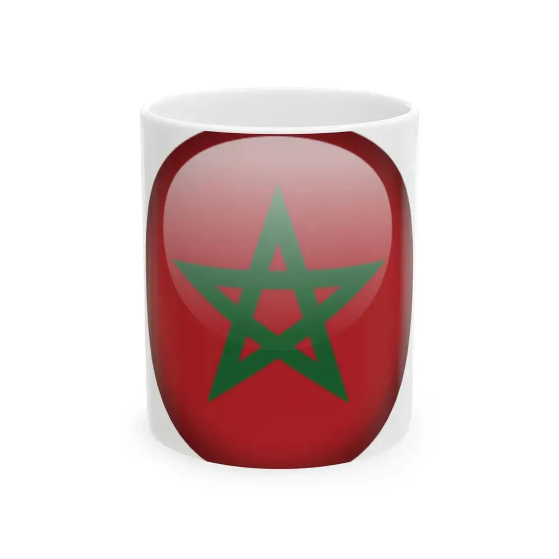 Flag orb Morocco (Morocco) White Coffee Mug 11oz - Go Mug Yourself