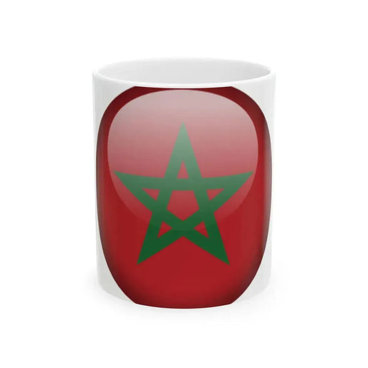 Flag orb Morocco (Morocco) White Coffee Mug 11oz - Go Mug Yourself