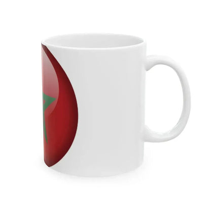 Flag orb Morocco (Morocco) White Coffee Mug - Go Mug Yourself
