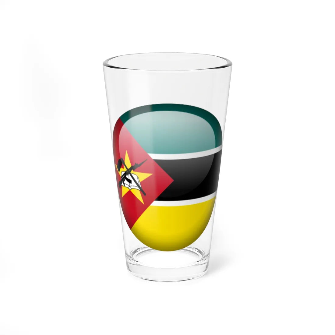 Flag orb Mozambique (Mozambique) Pint Glass 16oz 16oz - Go Mug Yourself
