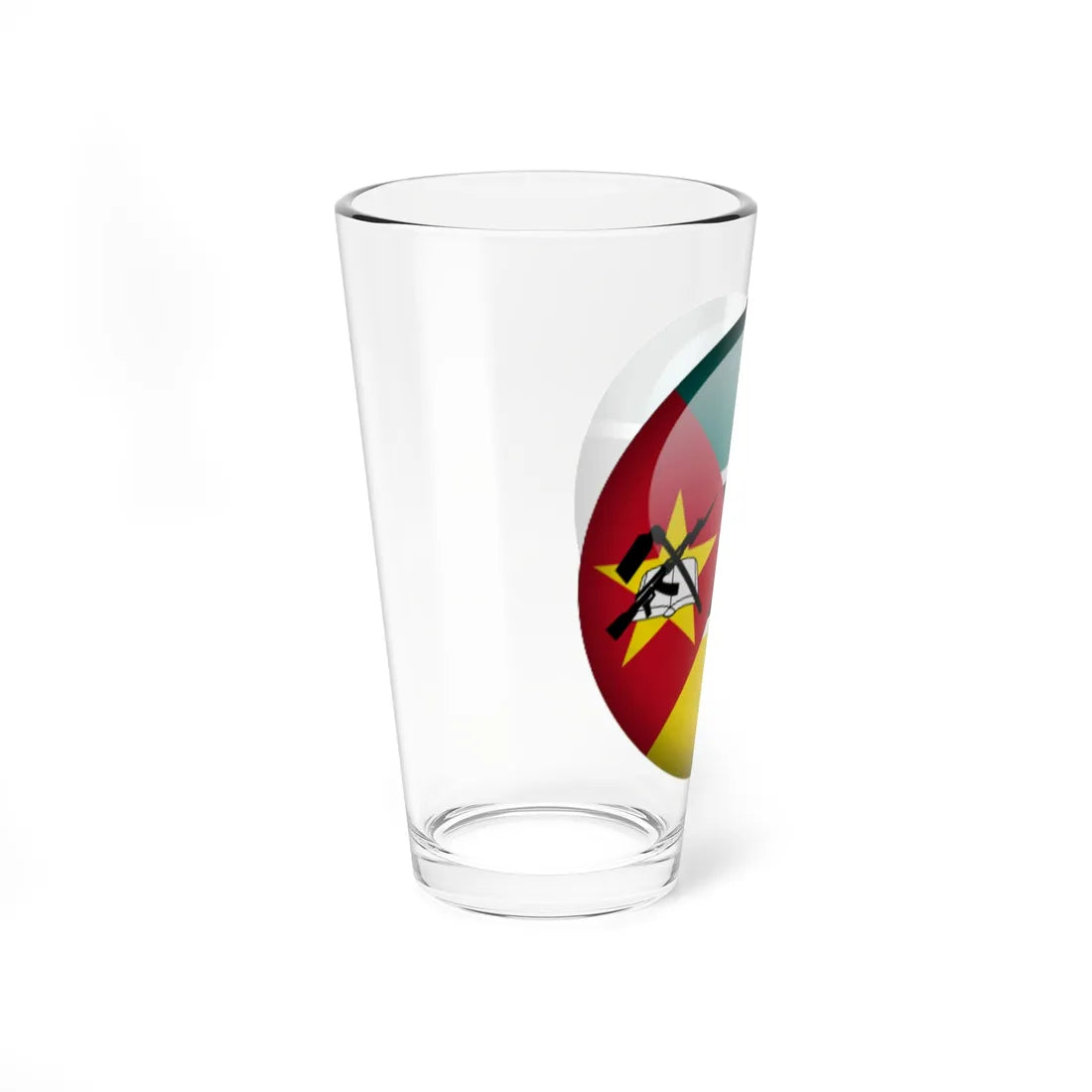 Flag orb Mozambique (Mozambique) Pint Glass 16oz - Go Mug Yourself