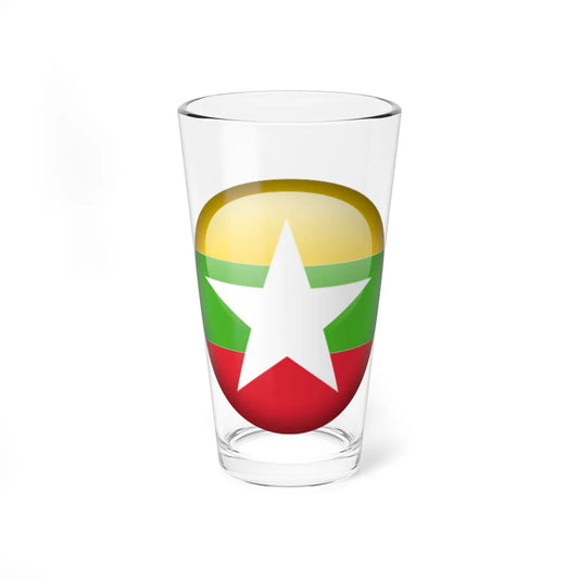 Flag orb Myanmar (Myanmar) Pint Glass 16oz 16oz - Go Mug Yourself