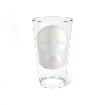 Flag orb Myanmar (Myanmar) Pint Glass 16oz - Go Mug Yourself