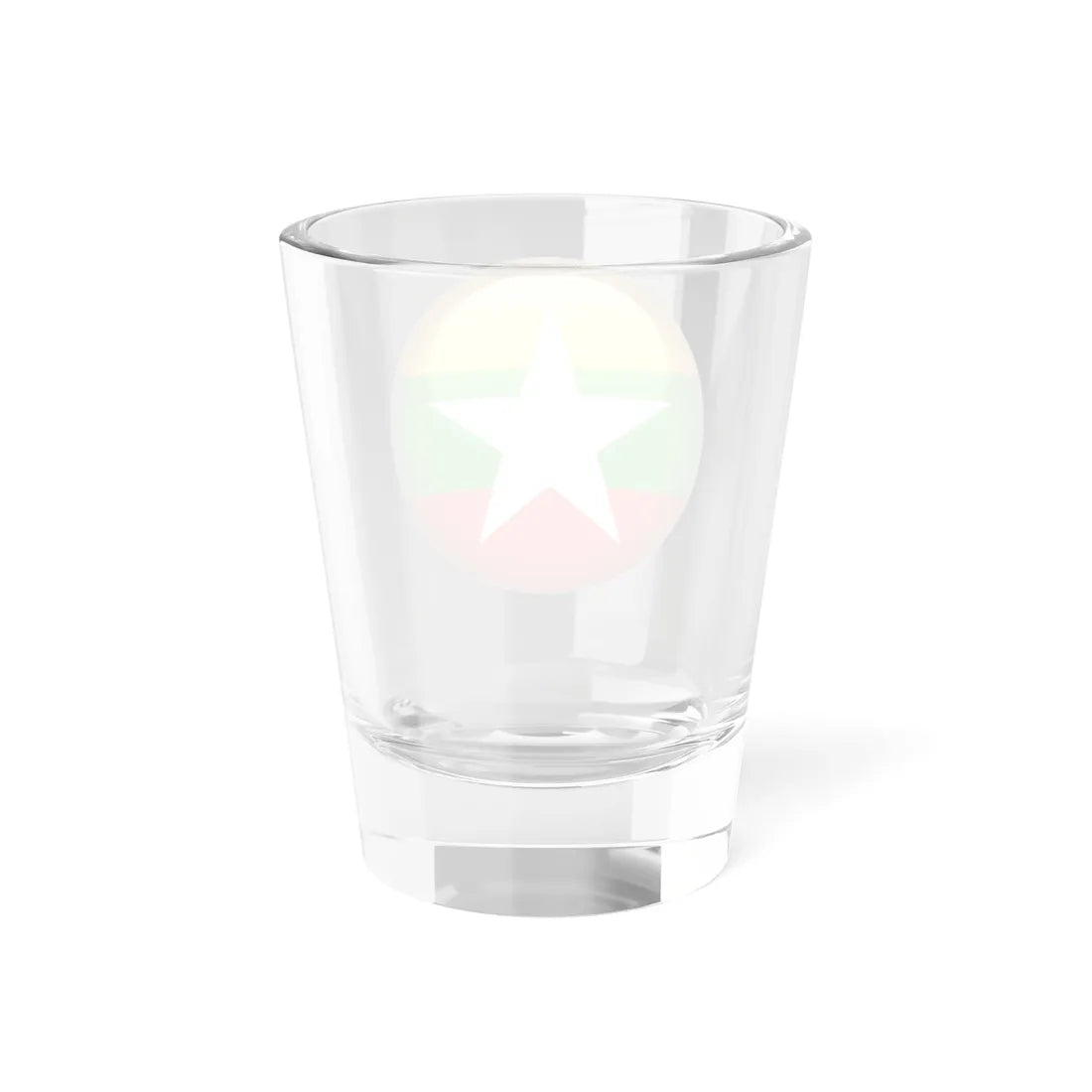 Flag orb Myanmar (Myanmar) Shot Glass 1.5oz - Go Mug Yourself