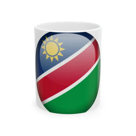 Flag orb Namibia (Namibia) White Coffee Mug 11oz - Go Mug Yourself