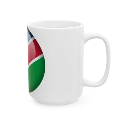 Flag orb Namibia (Namibia) White Coffee Mug - Go Mug Yourself