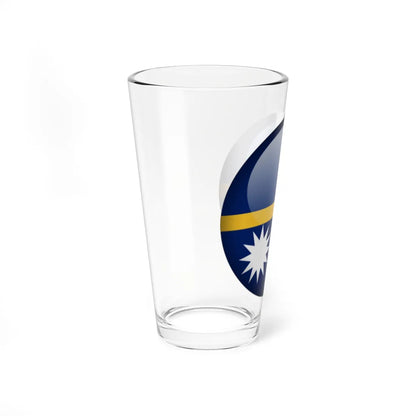 Flag orb Nauru (Nauru) Pint Glass 16oz - Go Mug Yourself