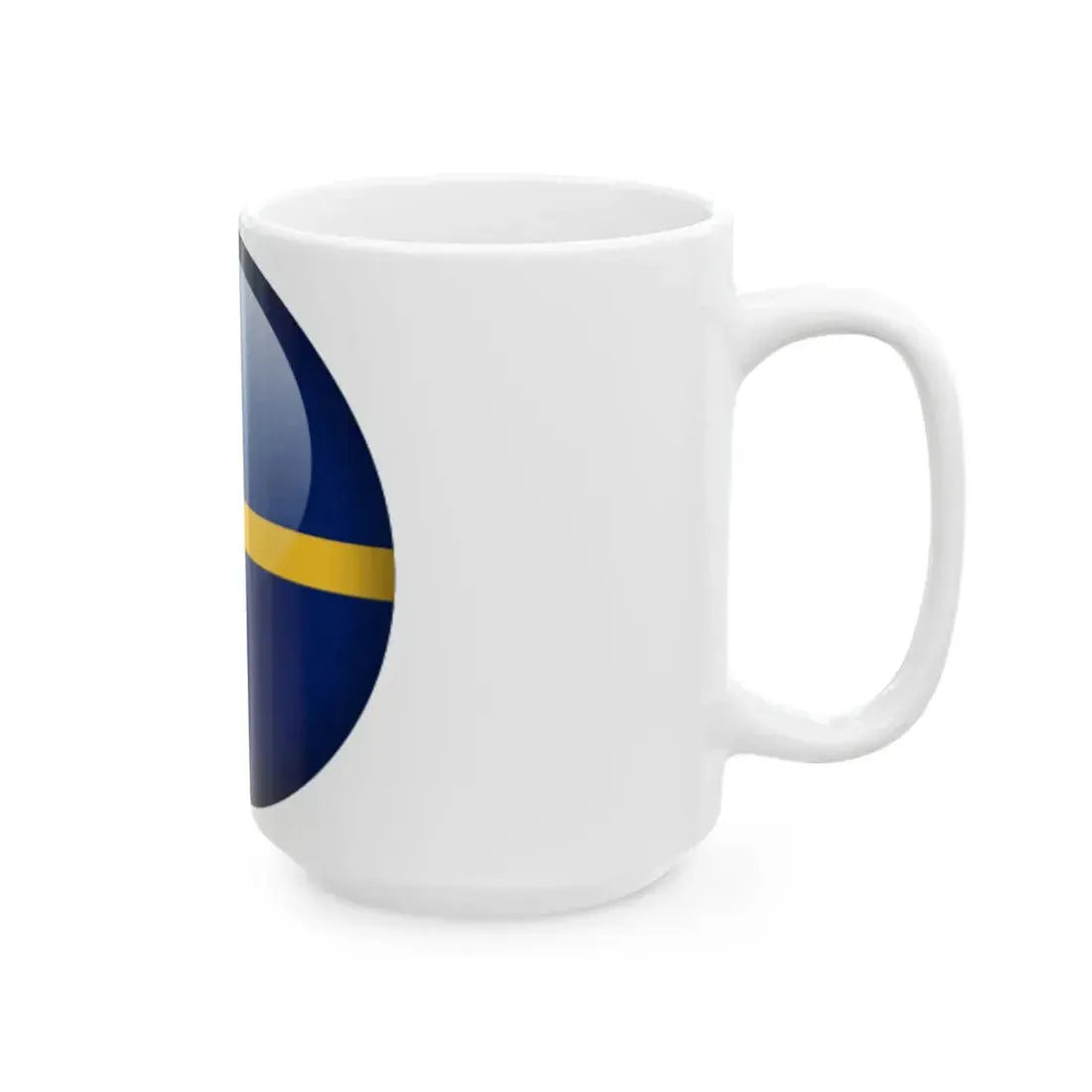 Flag orb Nauru (Nauru) White Coffee Mug - Go Mug Yourself