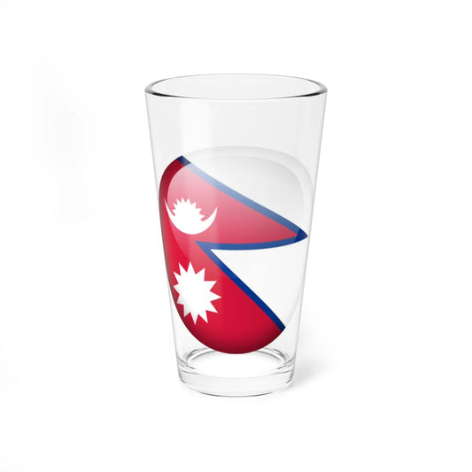 Flag orb Nepal (Nepal) Pint Glass 16oz 16oz - Go Mug Yourself