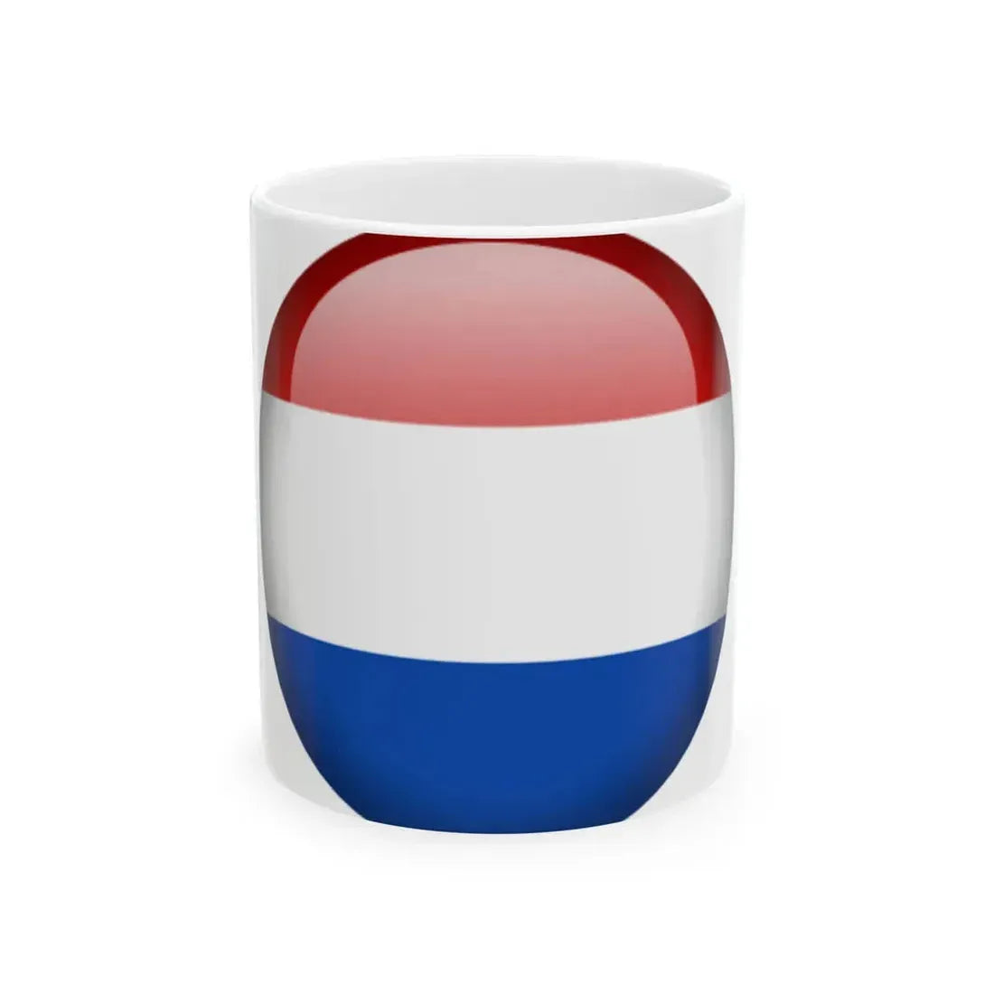 Flag orb Netherlands (Netherlands) White Coffee Mug 11oz - Go Mug Yourself