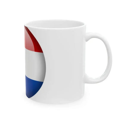 Flag orb Netherlands (Netherlands) White Coffee Mug - Go Mug Yourself