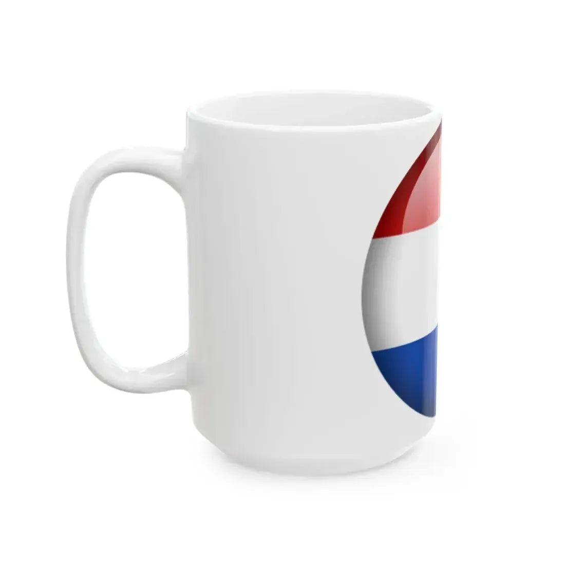 Flag orb Netherlands (Netherlands) White Coffee Mug - Go Mug Yourself