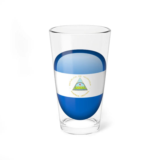 Flag orb Nicaragua (Nicaragua) Pint Glass 16oz 16oz - Go Mug Yourself