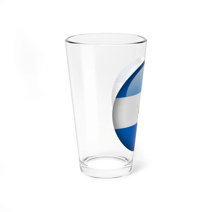 Flag orb Nicaragua (Nicaragua) Pint Glass 16oz - Go Mug Yourself