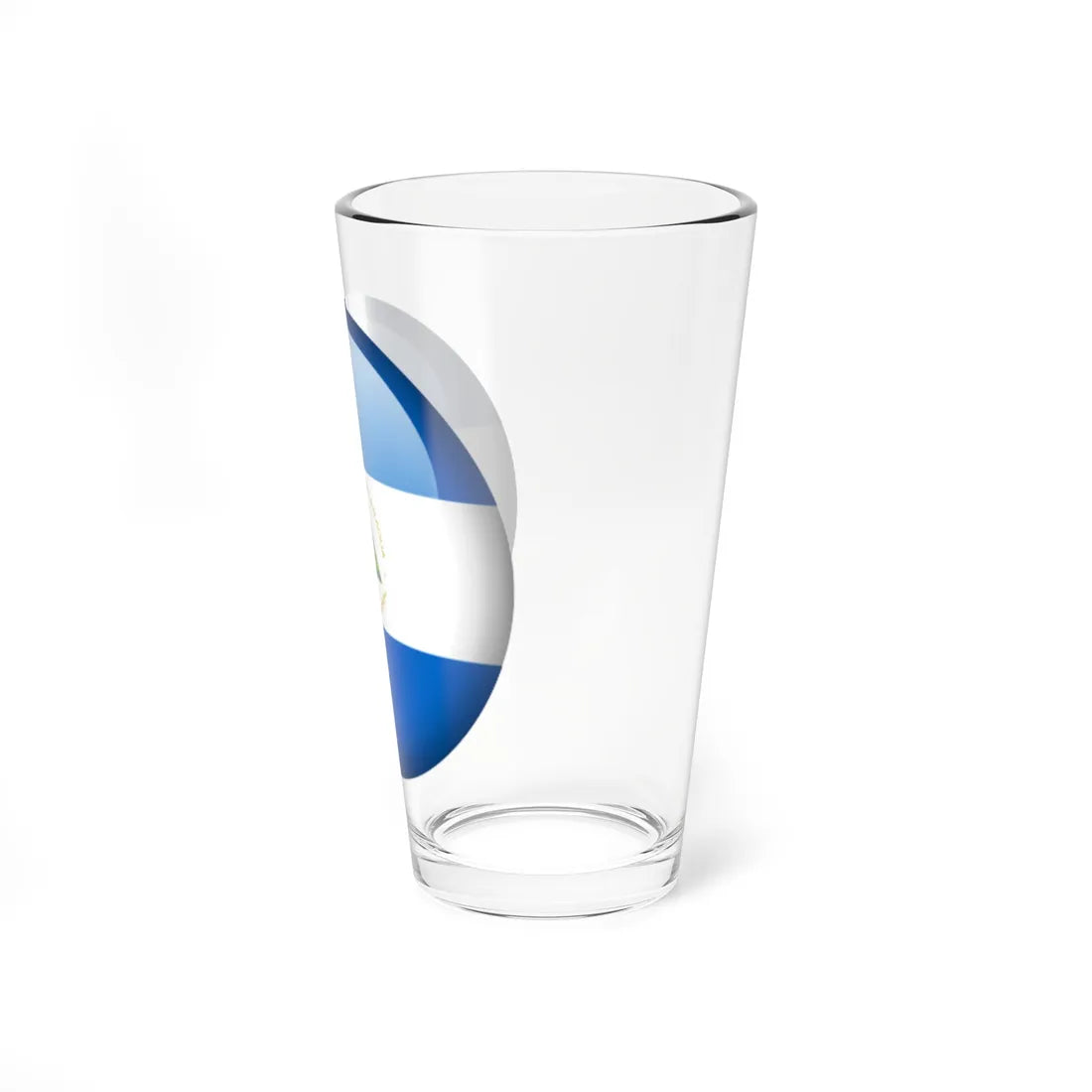 Flag orb Nicaragua (Nicaragua) Pint Glass 16oz - Go Mug Yourself