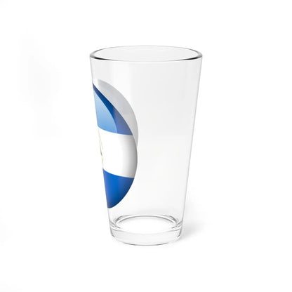Flag orb Nicaragua (Nicaragua) Pint Glass 16oz - Go Mug Yourself