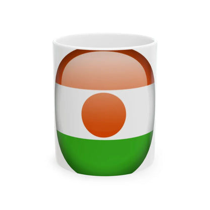 Flag orb Niger (Niger) White Coffee Mug 11oz - Go Mug Yourself