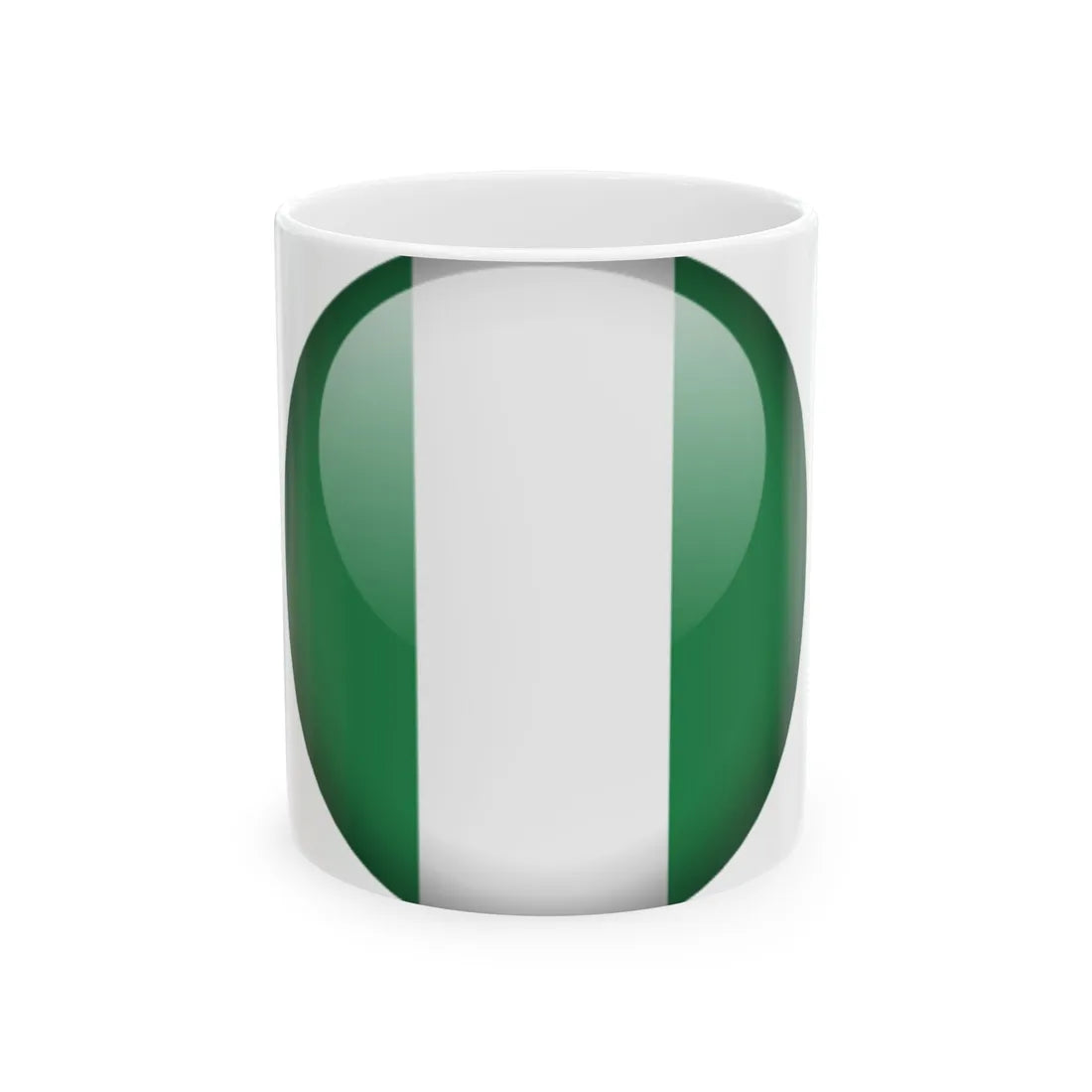Flag orb Nigeria (Niger) White Coffee Mug 11oz - Go Mug Yourself