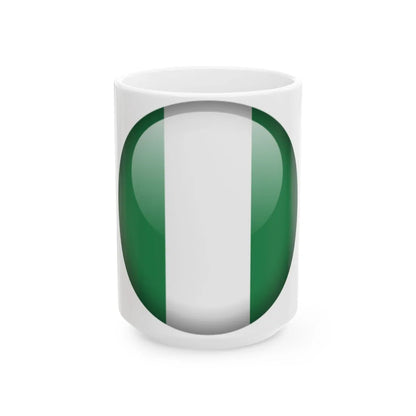 Flag orb Nigeria (Niger) White Coffee Mug 15oz - Go Mug Yourself