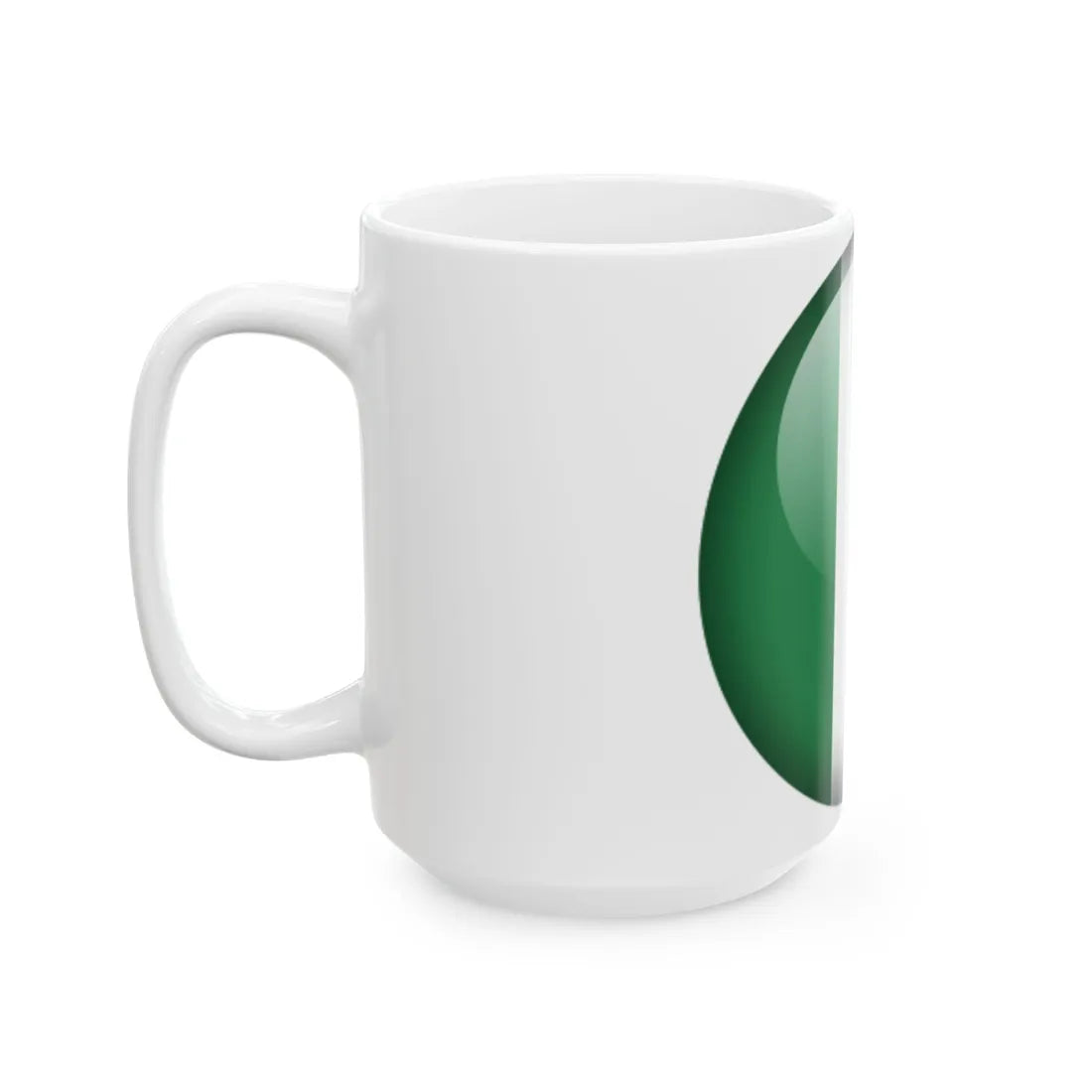 Flag orb Nigeria (Niger) White Coffee Mug - Go Mug Yourself