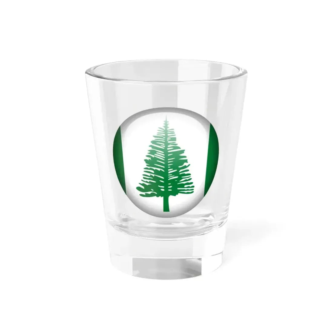 Flag orb Norfolk Island (Australia) Shot Glass 1.5oz 1.5oz - Go Mug Yourself