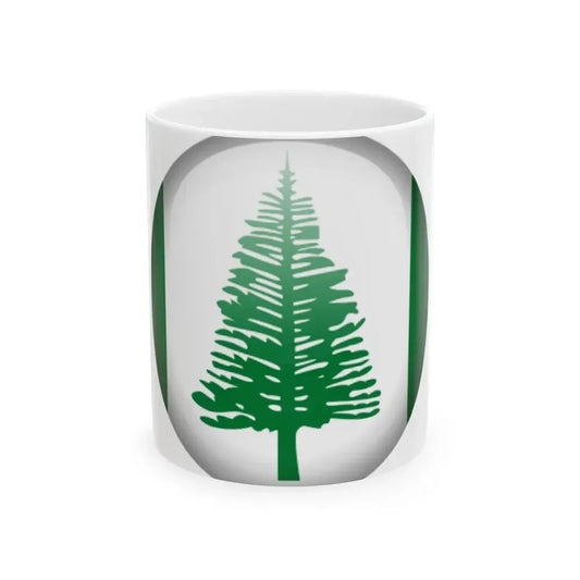 Flag orb Norfolk Island (Australia) White Coffee Mug 11oz - Go Mug Yourself