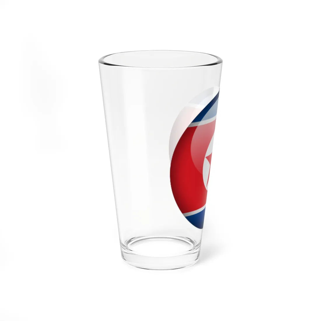 Flag orb North Korea (Korea) Pint Glass 16oz - Go Mug Yourself