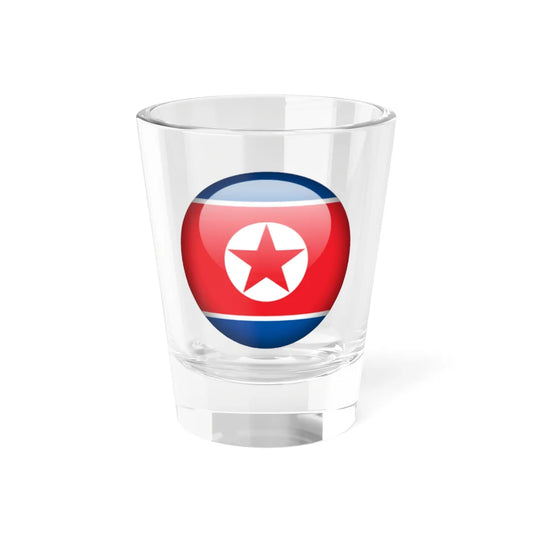 Flag orb North Korea (Korea) Shot Glass 1.5oz 1.5oz - Go Mug Yourself