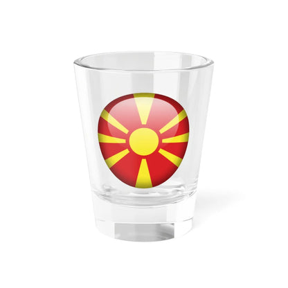 Flag orb North Macedonia (North Macedonia) Shot Glass 1.5oz 1.5oz - Go Mug Yourself