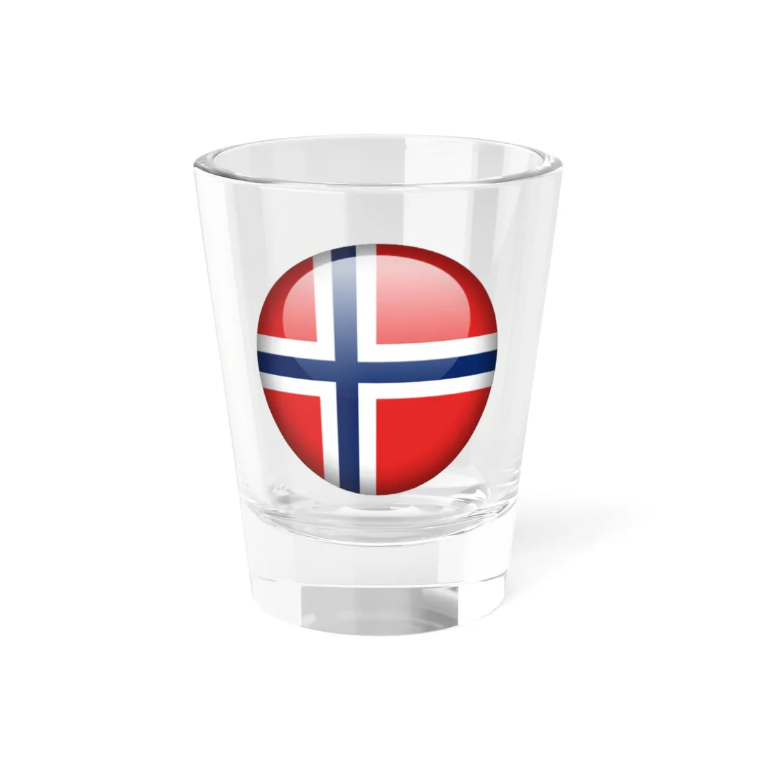 Flag orb Norway (Norway) Shot Glass 1.5oz 1.5oz - Go Mug Yourself