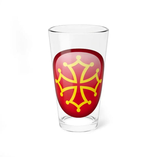Flag orb Occitania (France) Pint Glass 16oz 16oz - Go Mug Yourself
