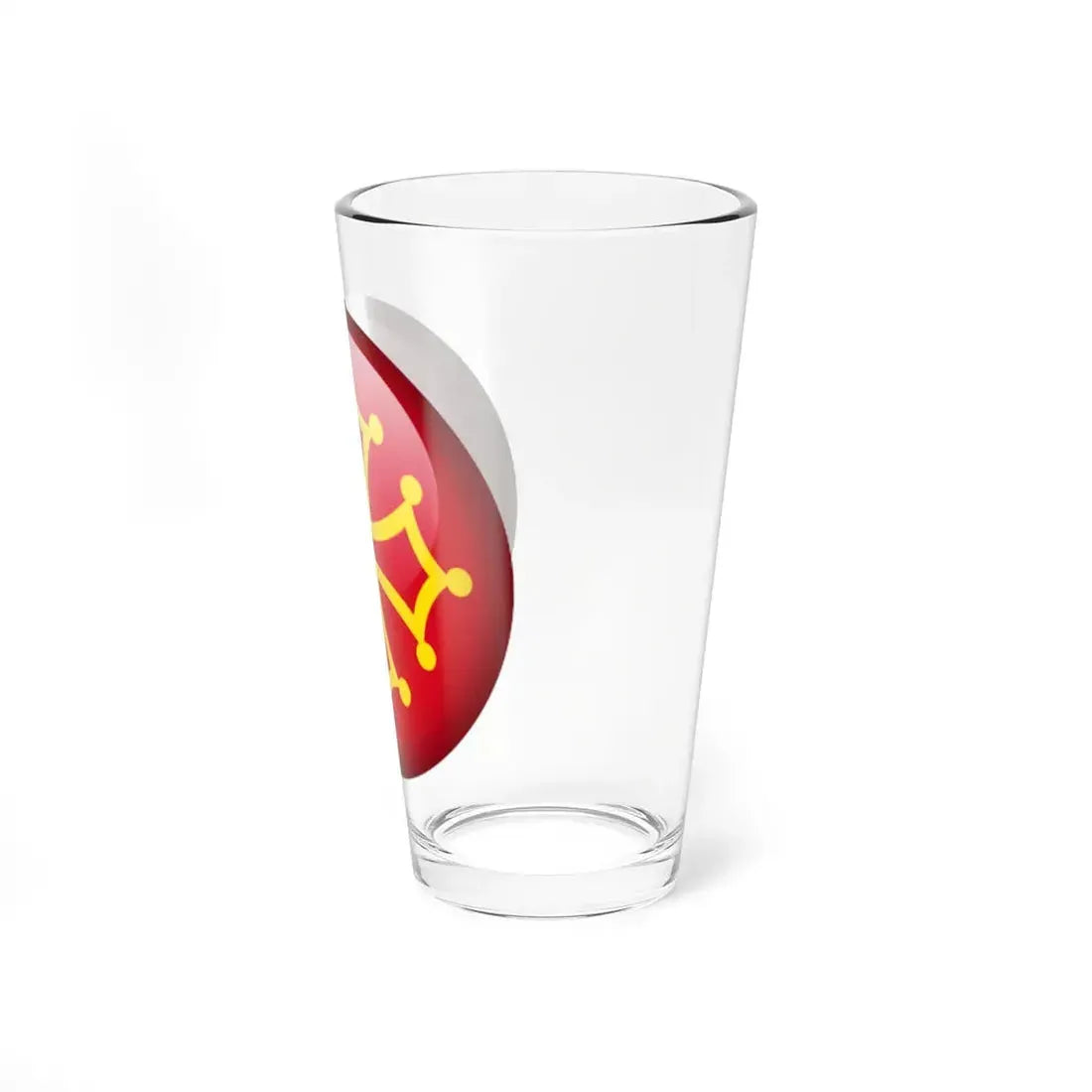 Flag orb Occitania (France) Pint Glass 16oz - Go Mug Yourself
