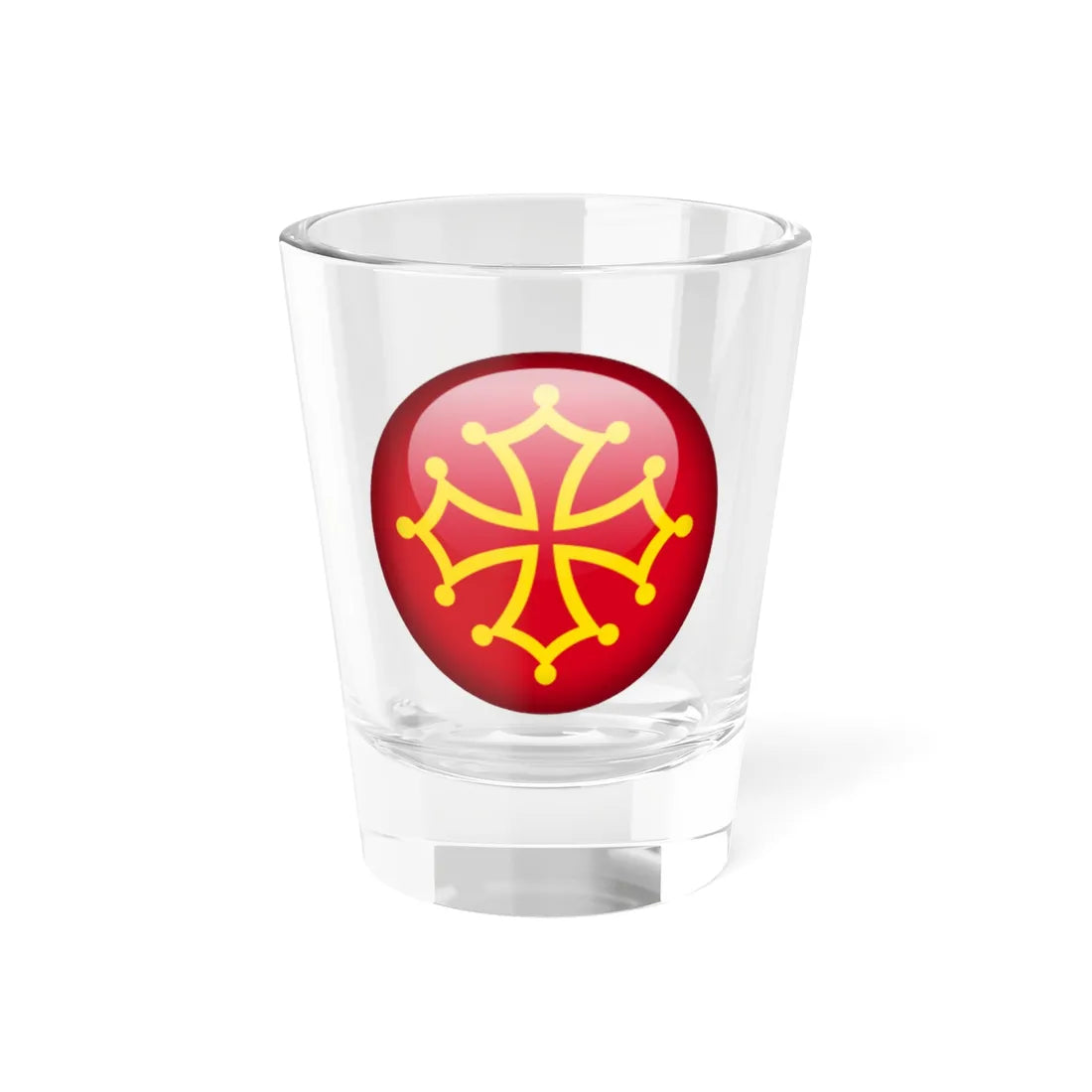 Flag orb Occitania (France) Shot Glass 1.5oz 1.5oz - Go Mug Yourself