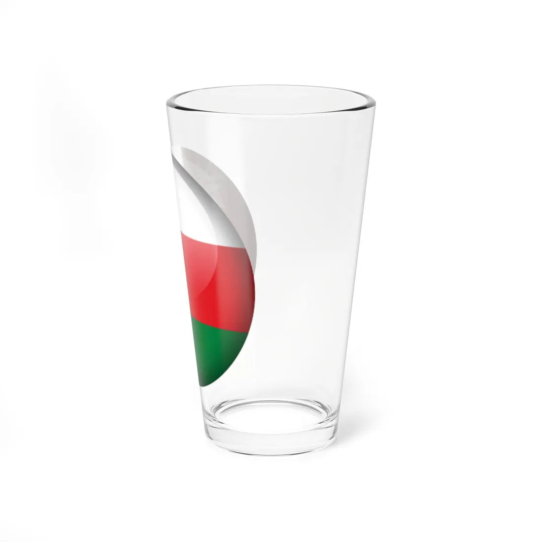 Flag orb Oman (Oman) Pint Glass 16oz - Go Mug Yourself