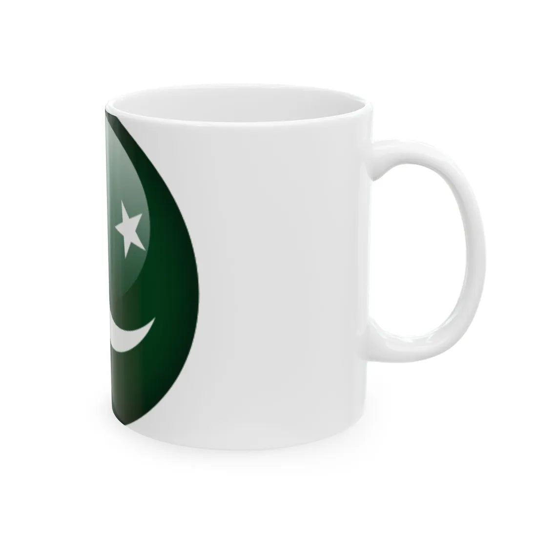 Flag orb Pakistan (Pakistan) White Coffee Mug - Go Mug Yourself