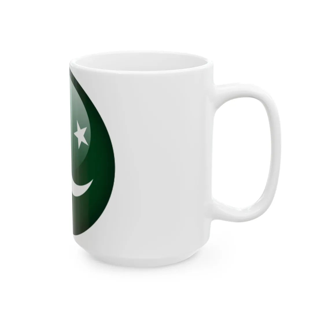 Flag orb Pakistan (Pakistan) White Coffee Mug - Go Mug Yourself
