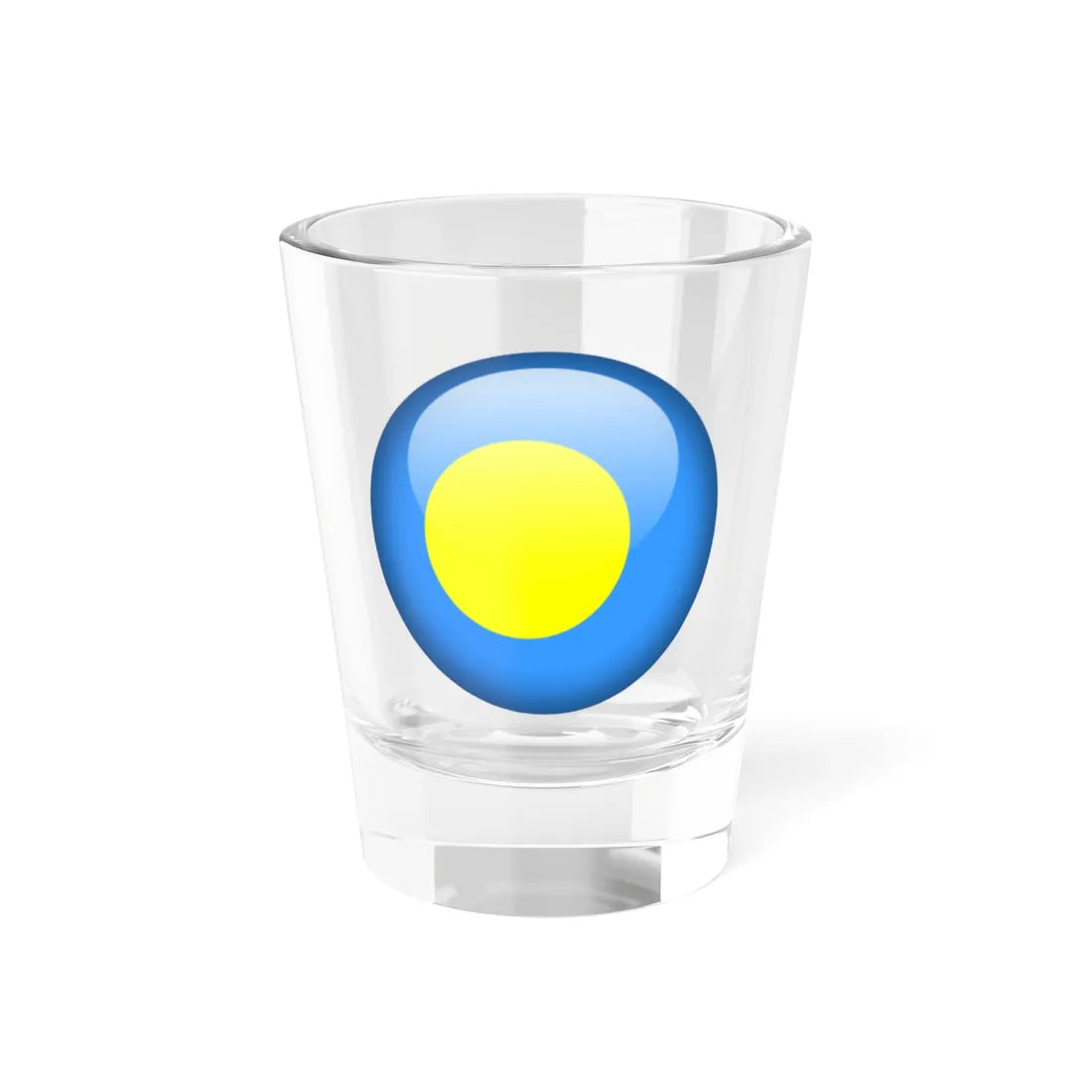 Flag orb Palau (Palau) Shot Glass 1.5oz 1.5oz - Go Mug Yourself