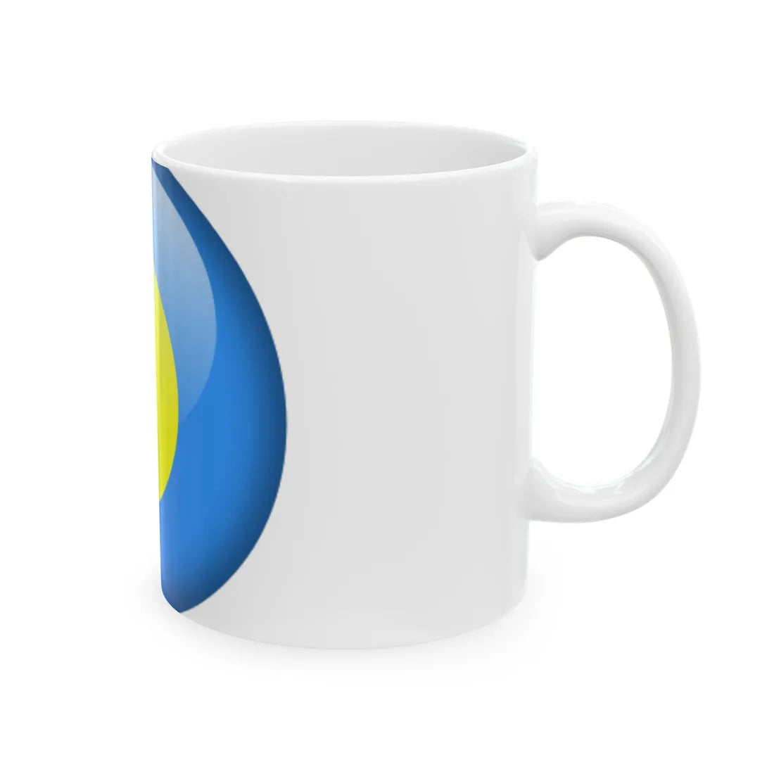 Flag orb Palau (Palau) White Coffee Mug - Go Mug Yourself