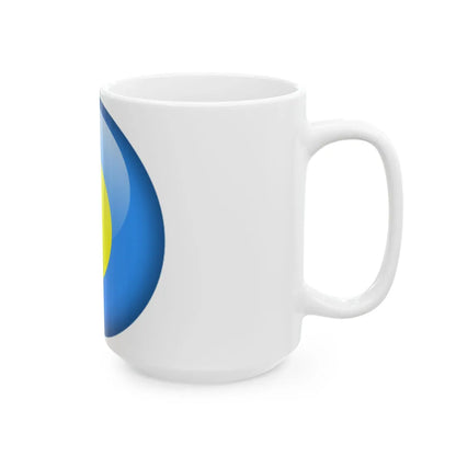 Flag orb Palau (Palau) White Coffee Mug - Go Mug Yourself