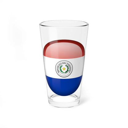 Flag orb Paraguay (Paraguay) Pint Glass 16oz 16oz - Go Mug Yourself