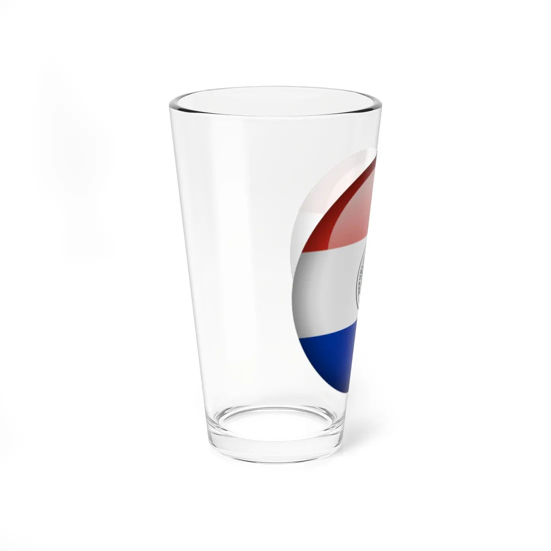 Flag orb Paraguay (Paraguay) Pint Glass 16oz - Go Mug Yourself